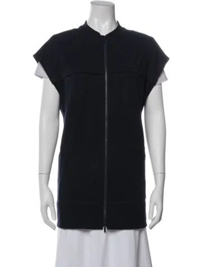 Pre-owned Lafayette 148 Vest In Blue