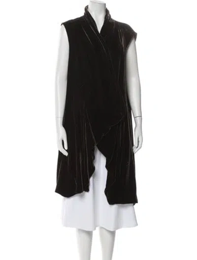 Pre-owned Lafayette 148 Vest In Brown