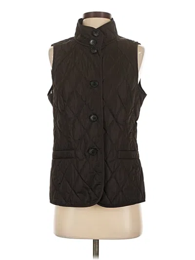 Pre-owned Lafayette 148 Vest In Brown