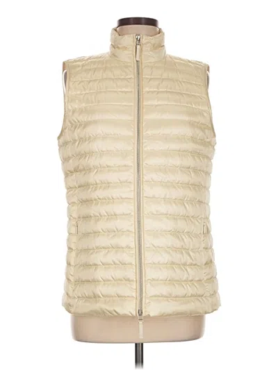 Pre-owned Lafayette 148 Vest In Gold