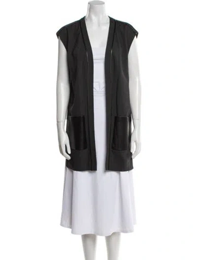 Pre-owned Lafayette 148 Vest In Gray
