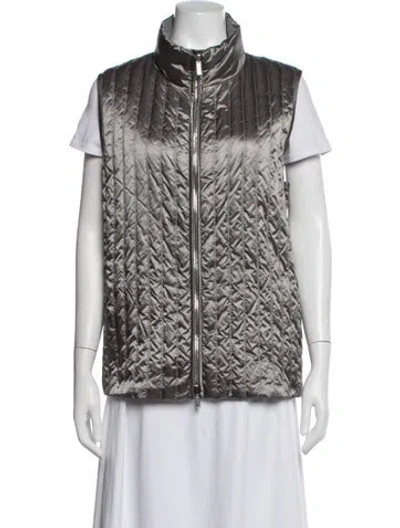Pre-owned Lafayette 148 Vest In Gray