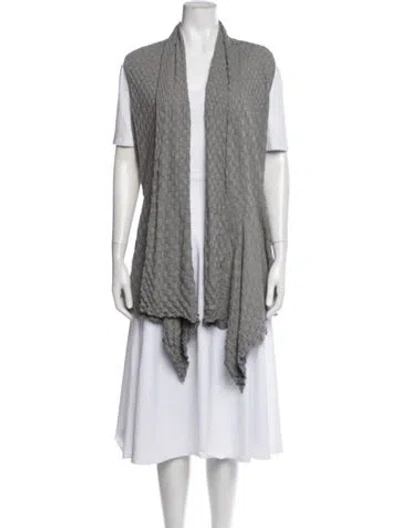Pre-owned Lafayette 148 Vest In Gray