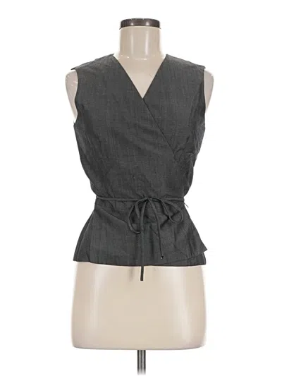 Pre-owned Lafayette 148 Vest In Gray