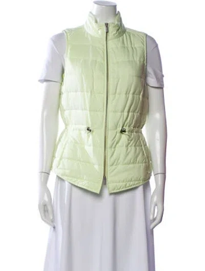 Pre-owned Lafayette 148 Vest In Green