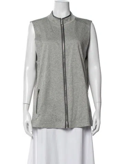 Pre-owned Lafayette 148 Vest In Grey