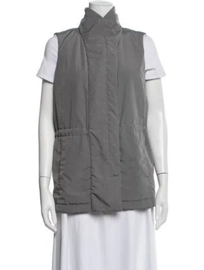 Pre-owned Lafayette 148 Vest In Grey