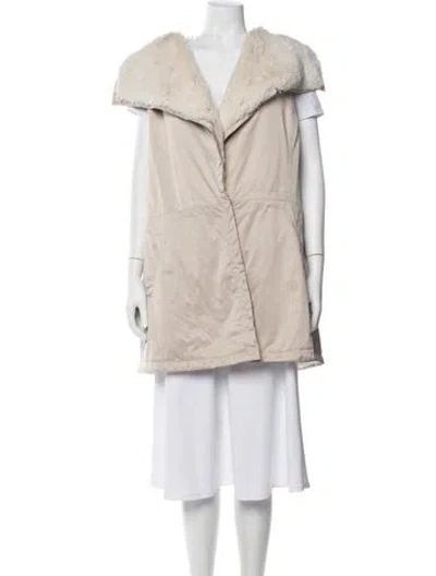 Pre-owned Lafayette 148 Vest In Neutral