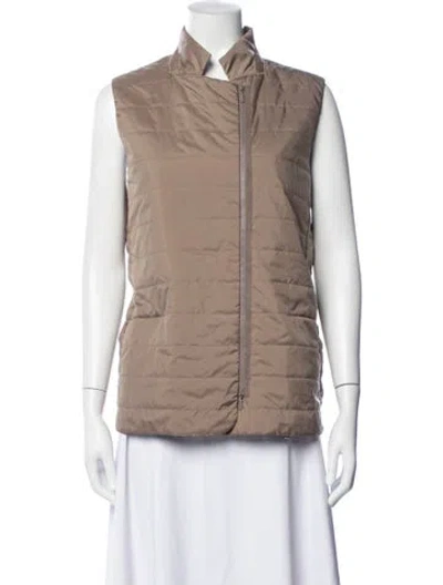 Pre-owned Lafayette 148 Vest In Neutrals