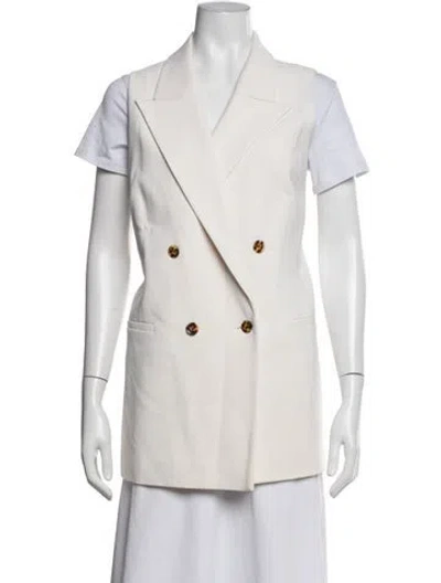 Pre-owned Lafayette 148 Vest In Neutrals