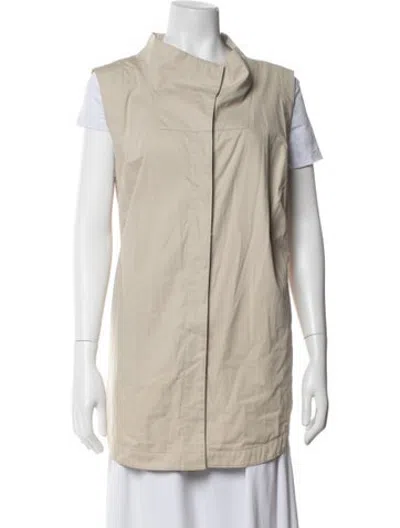 Pre-owned Lafayette 148 Vest In Neutrals