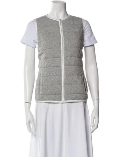 Pre-owned Lafayette 148 Vest In Purple