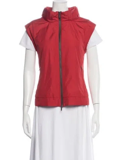 Pre-owned Lafayette 148 Vest In Red