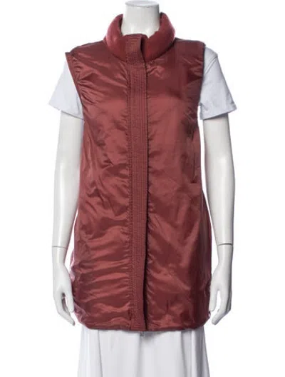 Pre-owned Lafayette 148 Vest In Red