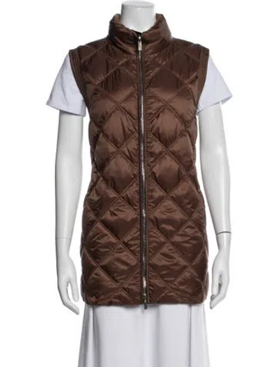 Pre-owned Lafayette 148 Vest W/ Tags In Brown