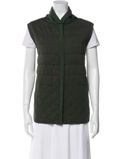 Pre-owned Lafayette 148 Vest W/ Tags In Green