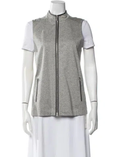 Pre-owned Lafayette 148 Vest W/ Tags In Grey