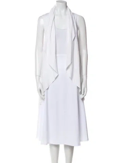 Pre-owned Lafayette 148 Vest In White