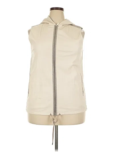 Pre-owned Lafayette 148 Vest In White