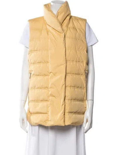Pre-owned Lafayette 148 Vest In Yellow