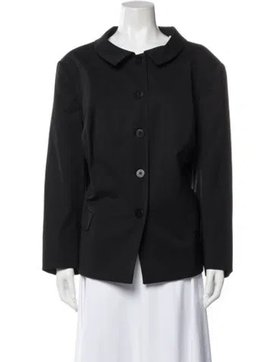 Pre-owned Lafayette 148 Virgin Wool Blazer In Blue