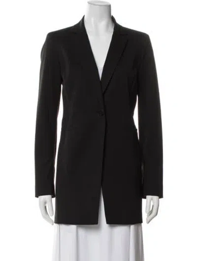 Pre-owned Lafayette 148 Virgin Wool Blazer In Gray
