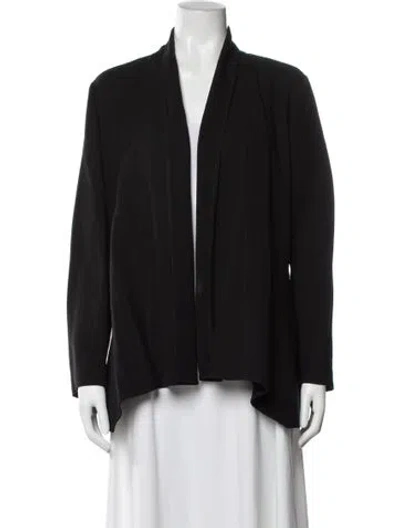 Pre-owned Lafayette 148 Virgin Wool Jacket In Black