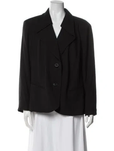 Pre-owned Lafayette 148 Virgin Wool Jacket In Gray