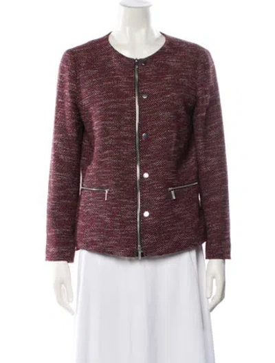 Pre-owned Lafayette 148 Virgin Wool Set In Red