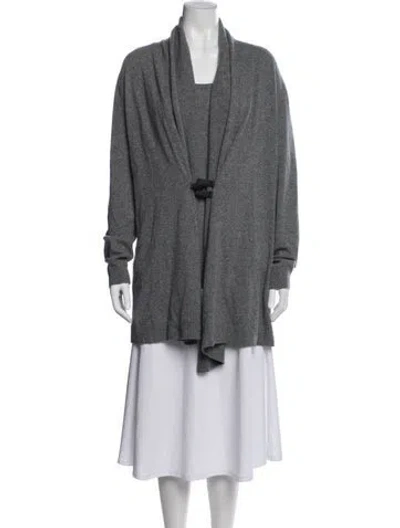 Pre-owned Lafayette 148 Virgin Wool Sweater In Gray