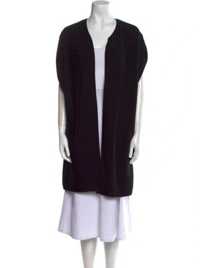 Pre-owned Lafayette 148 V-neck Sweater W/ Tags In Black