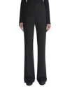 Lafayette 148 Waldorf Belt Loop Wool-blend Flare Pant In Black