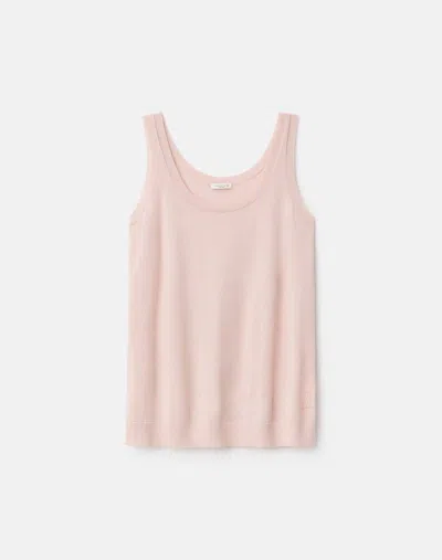 Lafayette 148 Washable Merino Wool Sweater Tank In Pink