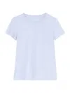 Lafayette 148 Modern Short-sleeve Cotton Jersey Tee In Wild Blue T