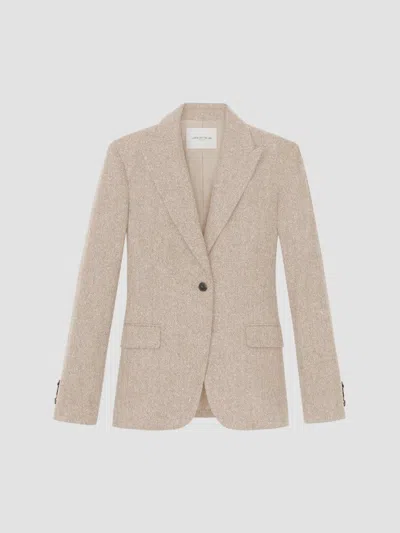 Lafayette 148 Women's Peak Lapel Dongeal Tweed Blazer In Natural Multi