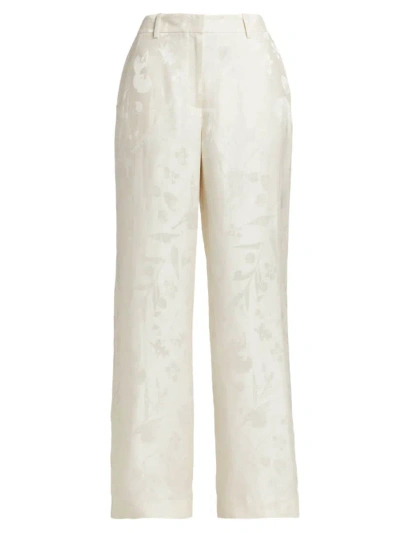 Lafayette 148 Women's Pebble Gates Wide-leg Jacquard Pants