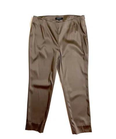 Lafayette 148 Women's Stretch Satin Pants In Brown