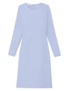LAFAYETTE 148 WOMEN'S WOOL-SILK CREPE LONG SLEEVE SHEATH DRESS