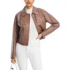 Lafayette 148 Zip-front Leather Bomber Jacket In Multi