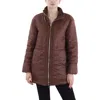 Lafayette 148 Womens Insulated Cashmere Collar Down Coat In Multi