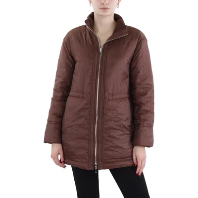Lafayette 148 Womens Insulated Cashmere Collar Down Coat In Multi