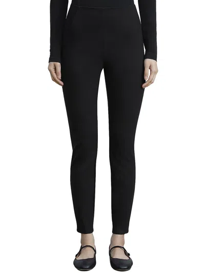 Lafayette 148 Womens Mid-rise Stretch Skinny Pants In Black