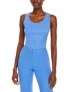 Lafayette 148 Womens Silk Sleeveless Blouse In Blue