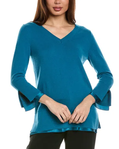 LAFAYETTE 148 WOOL & CASHMERE-BLEND V-NECK SWEATER