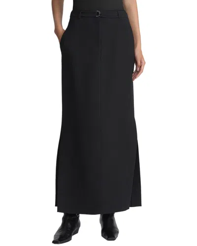 Lafayette 148 Wool & Silk-blend Maxi Skirt In Black