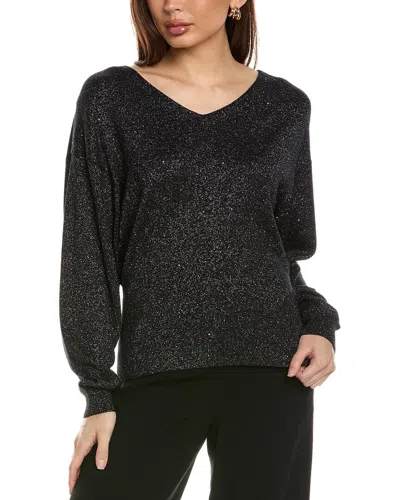 LAFAYETTE 148 WOOL & SILK-BLEND VOLUMINOUS SLEEVE V-NECK SWEATER