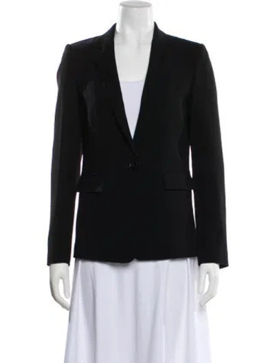 Pre-owned Lafayette 148 Wool Blazer In Black