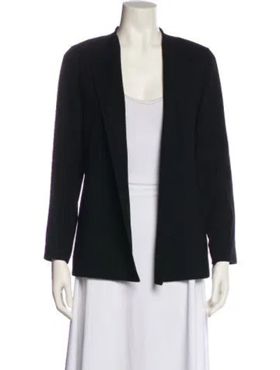Pre-owned Lafayette 148 Wool Blazer In Black