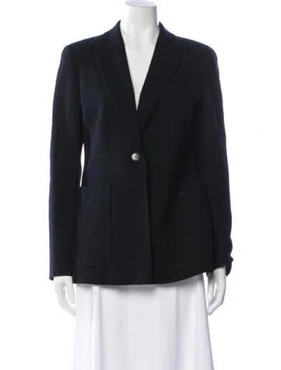 Pre-owned Lafayette 148 Wool Blazer In Black