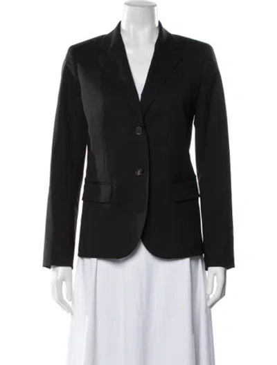 Pre-owned Lafayette 148 Wool Blazer In Blue